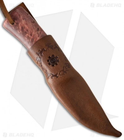 Olamic Cutlery Compact Hunter Knife Birch (3.5" Damascus) 4 Olamic Cutlery Compact Hunter Knife Birch (3.5" Damascus) - Image 2