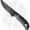 Olamic Cutlery Persian Neck Knife Scalloped Carbon Fiber (2.25" Damascus)