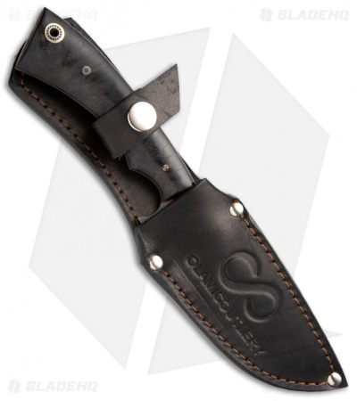 Olamic Cutlery Nero Fixed Blade Knife (4.625" Damascus) 1534 4 Olamic Cutlery Nero Fixed Blade Knife (4.625" Damascus) 1534 - Image 2