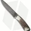 Olamic Cutlery Suna Stag Fixed Blade Knife (5.25" Damascus) 1849 -Avokelavavat Sales Store olamic cutlery suna stag 1849