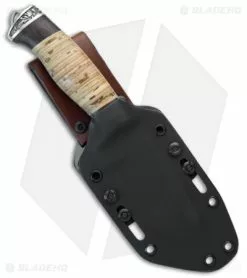 Olamic Cutlery Birch Skinner Fixed Blade Knife (4.375" Damascus) 1655 -Avokelavavat Sales Store olamic cutlery z room sheath