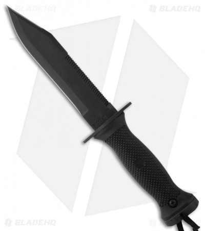 Ontario Knife Company Ontario MK 3 Navy Knife Fixed Blade (6" Black Plain) 6141 3 Ontario Knife Company Ontario MK 3 Navy Knife Fixed Blade (6" Black Plain) 6141