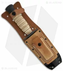 Ontario Knife Company Ontario 499 Survival Fixed Blade Knife W/ Leather Sheath (5" Black) 6150 -Avokelavavat Sales Store ontario knife fixed 499 knife and sheath sheath