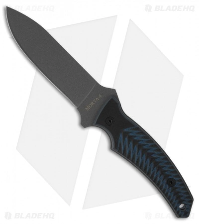 Ontario Knife Company Ontario Knives OKC Morta Knife Black/Blue G10 Fixed Blade (4" Gray Plain) 3 Ontario Knife Company Ontario Knives OKC Morta Knife Black/Blue G10 Fixed Blade (4" Gray Plain)