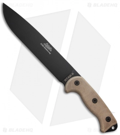 Ontario Knife Company OKC 125th Anniversary RTAK II Fixed Blade Knife Tan Micarta (11" Black) 8644 3 Ontario Knife Company OKC 125th Anniversary RTAK II Fixed Blade Knife Tan Micarta (11" Black) 8644