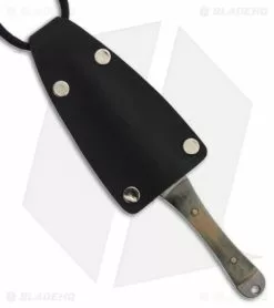 Paragon Eddie White Custom Dagger Neck Knife (2.80" Damascus) -Avokelavavat Sales Store paragon custom belt knife 15n 1095 sheath