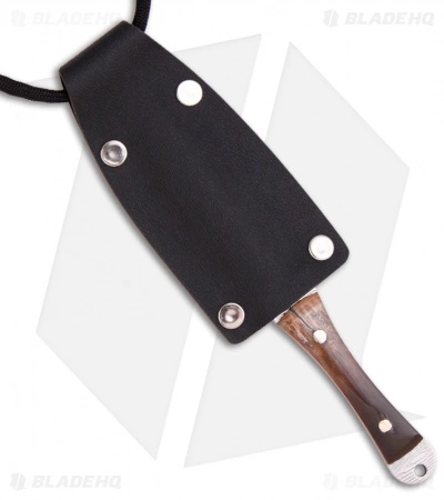 Paragon Eddie White Custom Dagger Neck Knife (2.75" Damascus) 4 Paragon Eddie White Custom Dagger Neck Knife (2.75" Damascus) - Image 2