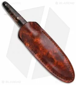 Paragon Eddie White Shadow Fighter Dark Star Dagger Knife (5.25" Damascus) -Avokelavavat Sales Store paragon dark star burled maple handle sheath