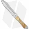 Paragon Custom Eddie White Shadow Stinger Belt Knife (3.9" Damascus) Mammoth
