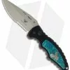 Paragon PARA-8 Turquoise Automatic Knife (3.5" Bead Blast Serr)