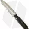 Paragon Eddie White Shadow Fighter Fixed Blade Knife W/ Horn (5.25" Damascus)