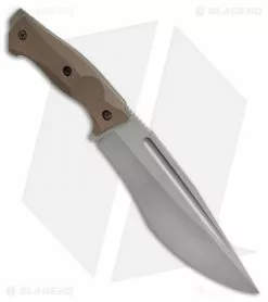 Peter Rassenti Custom Fixed Blade Knife Coyote G-10 (6.75" BB/SW) -Avokelavavat Sales Store peter rassenti custom coyote G10 bb sw BHQ 49256 er spine