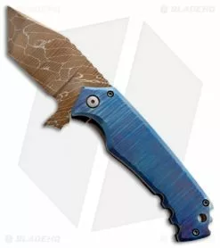 Phantom Steelworks One-Off XL Flipper Knife Murder Pattern (3.25" Damascus)