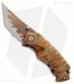 Phantom Steelworks One-Off PF-2 Frame Lock Knife (2.75" Timascus)
