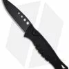 Piranha Amazon Tactical Black Automatic Knife (3.45" Black Plain) -Avokelavavat Sales Store piranha amazon black tactical