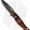 Piranha Amazon Automatic Knife Burnt Orange Tactical (3.45" Black)