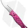 Piranha Amazon Automatic Knife Hot Pink (3.5" Mirror Serr)