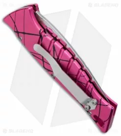 Piranha Amazon Automatic Knife Hot Pink (3.5" Mirror Serr) -Avokelavavat Sales Store piranha amazon pink mirror serrated side