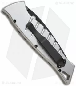 Piranha Amazon Silver Automatic Knife (3.5" Black Plain) -Avokelavavat Sales Store piranha amazon silver tactical back