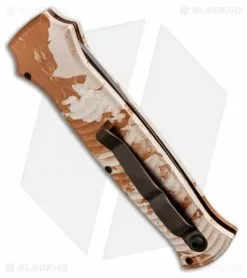 Piranha Bodyguard Automatic Knife Desert Camo (3.3" Black Serr) 5 Piranha Bodyguard Automatic Knife Desert Camo (3.3" Black Serr) -Avokelavavat Sales Store piranha bodyguard camo tactical plain side