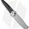 Piranha Bodyguard Automatic Knife Tactical Silver (3.3" Black Plain) -Avokelavavat Sales Store piranha bodyguard silver tactical