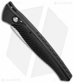 Piranha DNA Automatic Knife Black (3.25" Mirror Serr) 6 Piranha DNA Automatic Knife Black (3.25" Mirror Serr) -Avokelavavat Sales Store piranha dna mirror plain black bottom cm 1