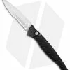 Piranha DNA Automatic Knife Black (3.25" Mirror Serr) -Avokelavavat Sales Store piranha dna mirror ser black cm