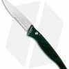 Piranha DNA Automatic Knife Green Marble (3.25" Mirror Serr)