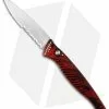 Piranha DNA Automatic Knife Red Marble (3.25" Mirror Serr) -Avokelavavat Sales Store piranha dna mirror ser red cm