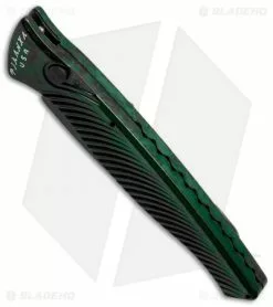 Piranha DNA Automatic Knife Green Marble Tactical (3.25" Black Serr) -Avokelavavat Sales Store piranha dna tactical plain green bottom cm