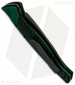 Piranha DNA Automatic Knife Green Marble Tactical (3.25" Black Serr) -Avokelavavat Sales Store piranha dna tactical plain green side cm
