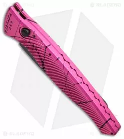 Piranha DNA Automatic Knife Pink Vein Tactical (3.25" Black) -Avokelavavat Sales Store piranha dna tactical plain pink bottom cm