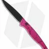 Piranha DNA Automatic Knife Pink Vein Tactical (3.25" Black) -Avokelavavat Sales Store piranha dna tactical plain pink cm