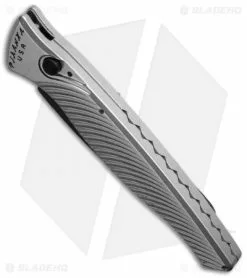 Piranha DNA Automatic Knife Silver Tactical (3.25" Black Serr) -Avokelavavat Sales Store piranha dna tactical plain silver bottom cm