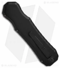 Piranha Tactical Excalibur OTF Knife D/A Automatic (3.2" Black Full Serr) -Avokelavavat Sales Store piranha excalibur black back 2