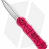 Piranha Excalibur OTF Automatic Knife Pink (3.2" Mirror) -Avokelavavat Sales Store piranha excalibur pink mirror plain