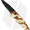 Piranha Fingerling Desert Camo Automatic Knife (2.5" Black Plain) -Avokelavavat Sales Store piranha fingerling camo tactical plain