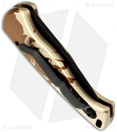 Piranha Fingerling Desert Camo Automatic Knife (2.5" Black Plain) 5 Piranha Fingerling Desert Camo Automatic Knife (2.5" Black Plain) - Image 3