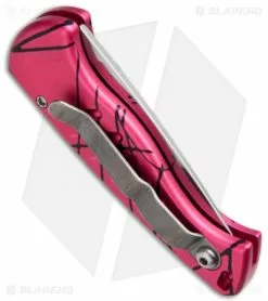 Piranha Fingerling Hot Pink Automatic Knife (2.5" Mirror Plain) -Avokelavavat Sales Store piranha fingerling pink mirror plain side