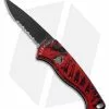 Piranha Fingerling Automatic Knife Red Tactical (2.5" Black Serr) -Avokelavavat Sales Store piranha fingerling red tactical serrated 2