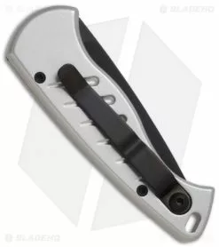 Piranha Fingerling Silver Tactical Automatic Knife (2.5" Black) -Avokelavavat Sales Store piranha fingerling silver tactical back