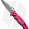 Piranha Hybrid Pink Automatic Knife (3.2" Stonewash Plain) -Avokelavavat Sales Store piranha hybrid auto stonewash plain pink