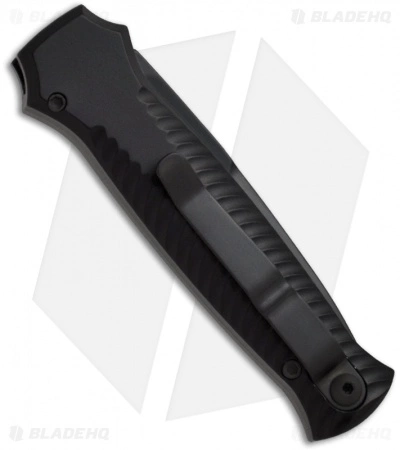 Piranha Mini-Guard Black Tactical Automatic Knife (2.9" Black) 4 Piranha Mini-Guard Black Tactical Automatic Knife (2.9" Black) - Image 2