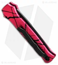 Piranha Mini-Guard Tactical Automatic Knife Hot Pink (2.9" Black) -Avokelavavat Sales Store piranha miniguard pink tactical plain side