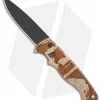 Piranha Automatic Pocket Knife Desert Camo (3.2" Black Plain)