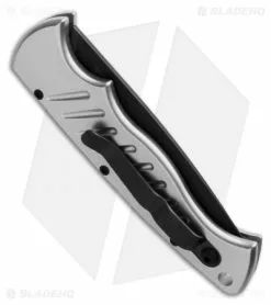 Piranha Pocket Automatic Knife Silver Tactical (3.2" Black) 5 Piranha Pocket Automatic Knife Silver Tactical (3.2" Black) -Avokelavavat Sales Store piranha pocket silver tactical plain side