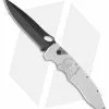 Piranha Predator Automatic Knife Silver Tactical (4.1" Black)