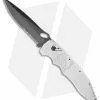 Piranha Predator Silver Tactical Automatic Knife (4.1" Black Serr) -Avokelavavat Sales Store piranha predator silver tactical serrate