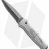 Piranha Prowler Silver Automatic Knife (3.2" Stonewash Serr) -Avokelavavat Sales Store piranha prowler silver serrated