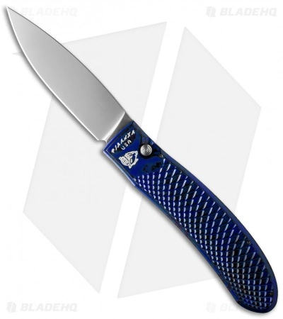 Piranha Toxin Automatic Knife Blue (3.75" Mirror) 3 Piranha Toxin Automatic Knife Blue (3.75" Mirror)